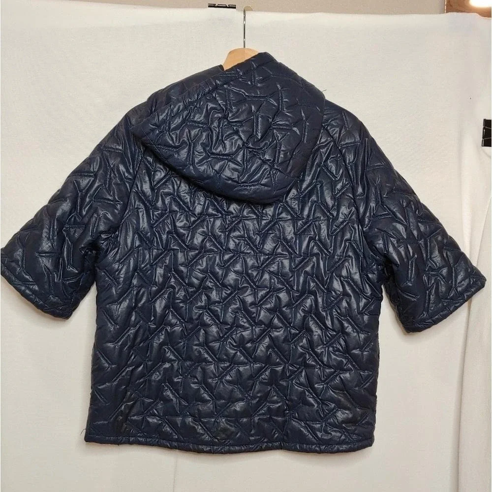 Nike Lab Essentials Insulated Short‎ Sleeve Hoodie Puffer Pullover Blue 916368 S - Picture 4 of 16